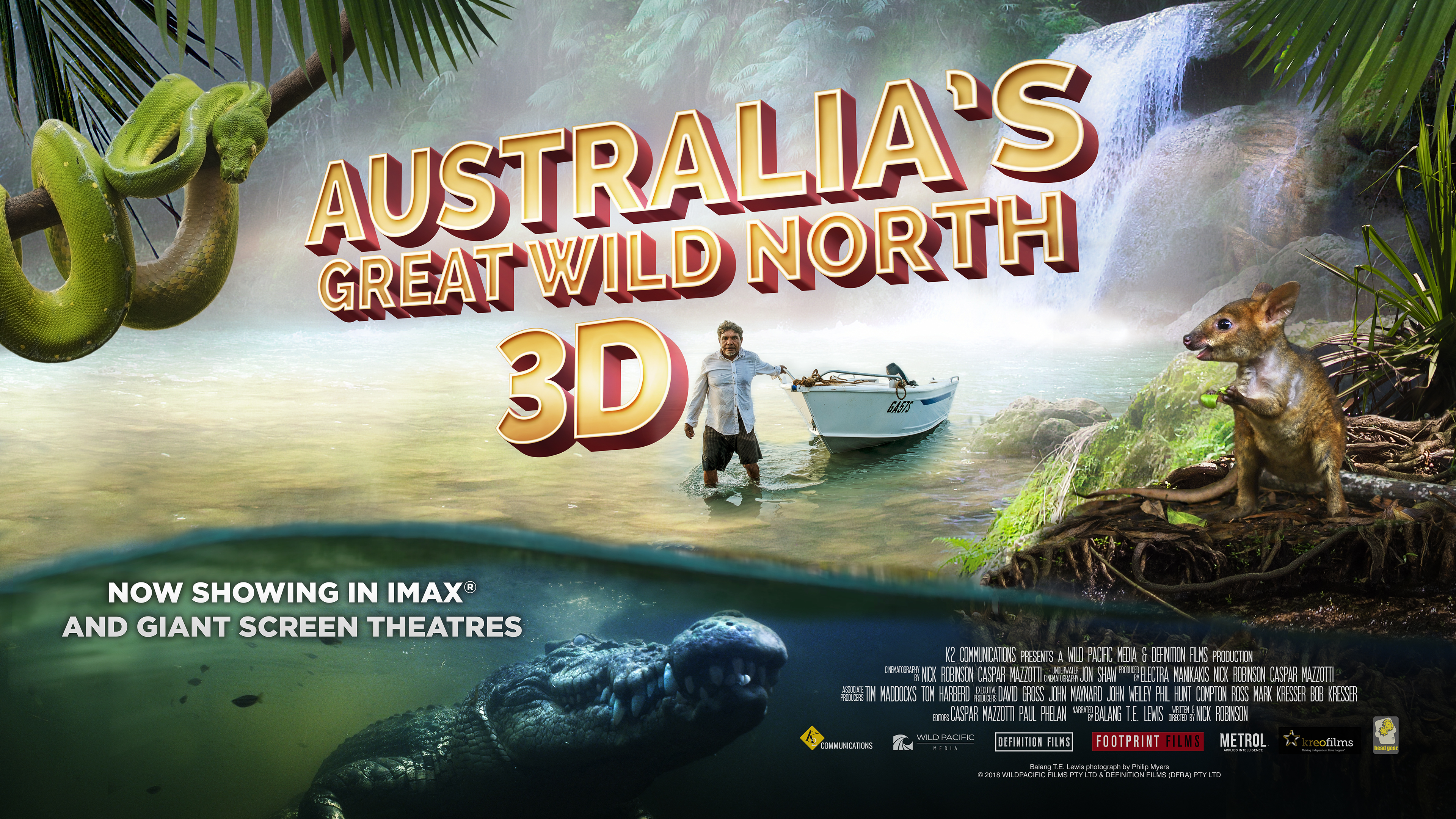 Australia's Great Wild North 3D movie poster